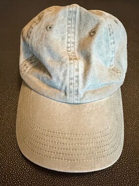 H&M Light Green Washed Baseball Cap Cotton One Size
